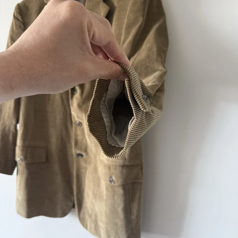Ermenegildo Zegna‎ CASHCO Corduroy Blazer Made In Italy Money SEE MEASUREMENTS